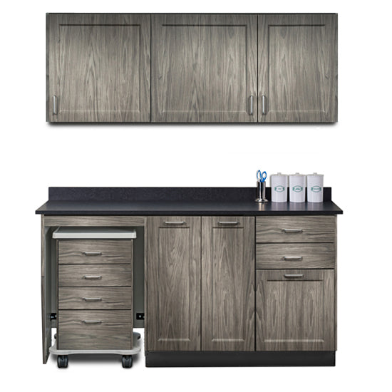 Clinton 758066ML Ready Room My Way,  66" Fashion Finish, Cart-Mate Cabinetry Suite/Cart Left/Double Doors Center