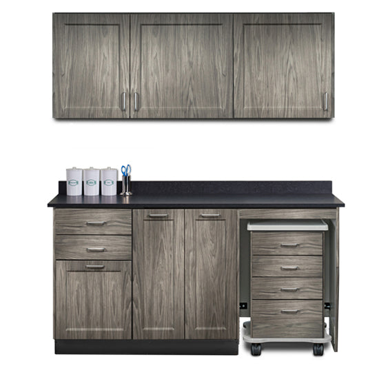 Clinton 758066MR Ready Room My Way,  66" Fashion Finish, Cart-Mate Cabinetry Suite/Cart Right/Double Doors Center