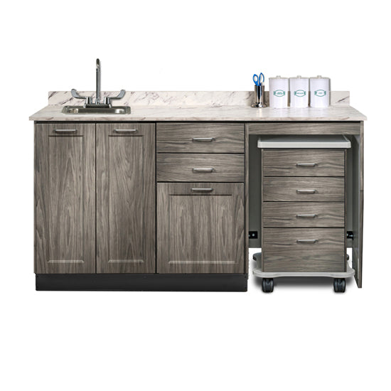 Clinton 58066R 66" Fashion Finish, Cart-Mate Cabinet/Cart Right