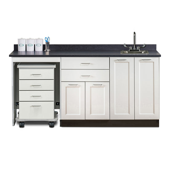 Clinton 58072L 72" Fashion Finish, Cart-Mate Cabinet/Cart Left