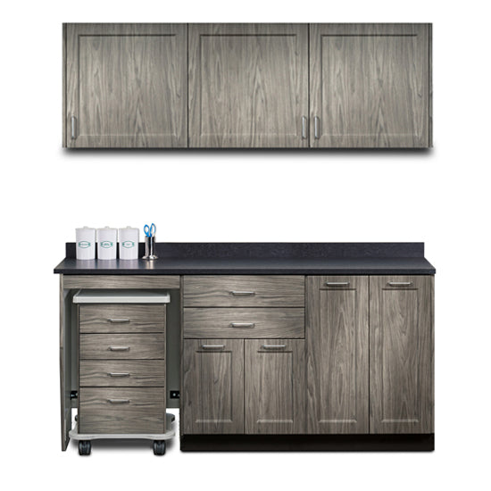 Clinton 758072L Ready Room My Way,  72" Fashion Finish, Cart-Mate Cabinetry Suite/Cart Left