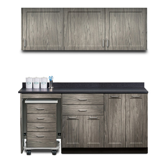 Clinton 758072L Ready Room My Way,  72" Fashion Finish, Cart-Mate Cabinetry Suite/Cart Left