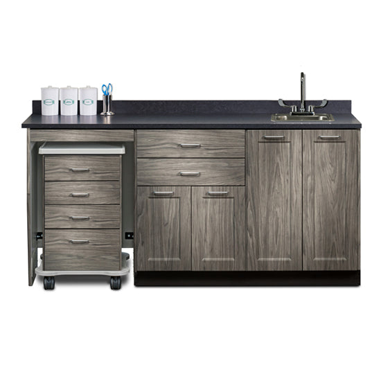 Clinton 58072L 72" Fashion Finish, Cart-Mate Cabinet/Cart Left