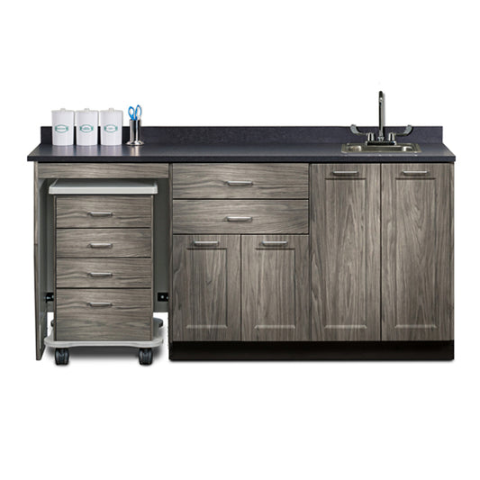Clinton 58072L 72" Fashion Finish, Cart-Mate Cabinet/Cart Left
