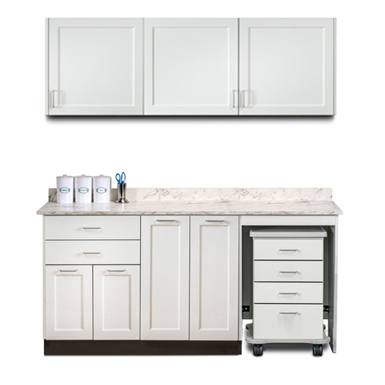 Clinton 758072MR Ready Room My Way,  72" Fashion Finish, Cart-Mate Cabinerty Suite/Cart Right/Double Doors Center