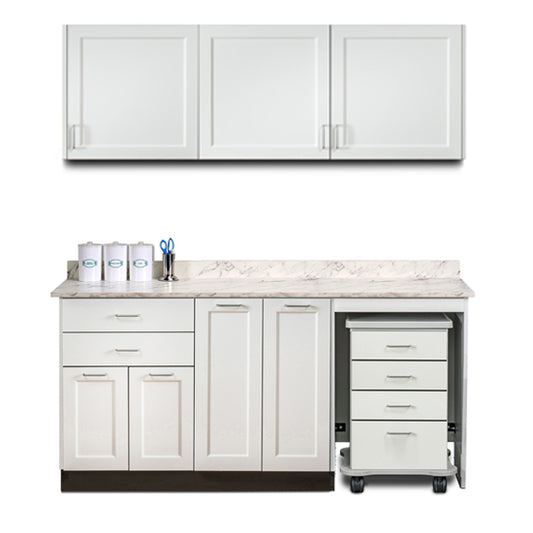 Clinton 758072MR Ready Room My Way,  72" Fashion Finish, Cart-Mate Cabinerty Suite/Cart Right/Double Doors Center