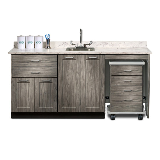 Clinton 58072MR 72" Fashion Finish, Cart-Mate Cabinet/Cart Right