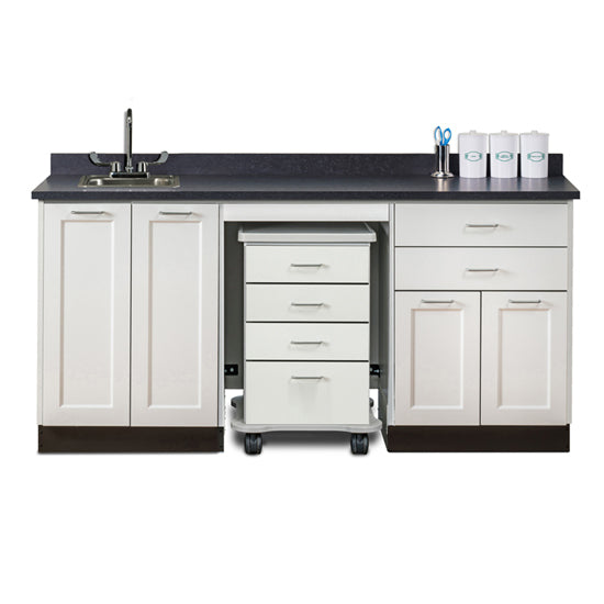 Clinton 58072SL 72" Fashion Finish, Cart-Mate, Split Cabinet