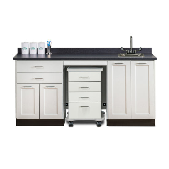 Clinton 58072SR 72" Fashion Finish, Cart-Mate, Split Cabinet