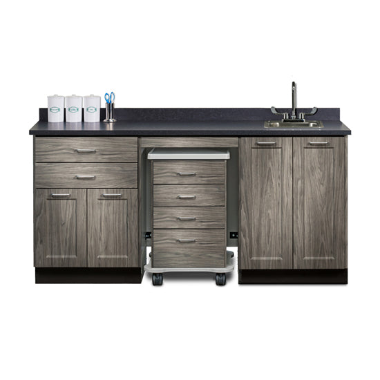 Clinton 58072SR 72" Fashion Finish, Cart-Mate, Split Cabinet