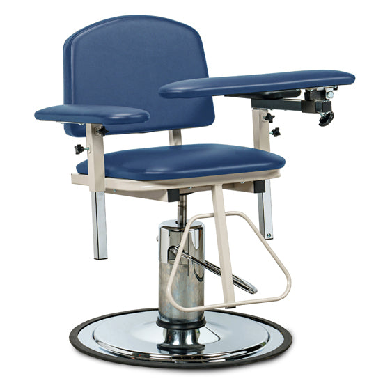 Clinton 6310 H Series, Padded, Blood Drawing Chair  with Padded Arms