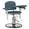 Clinton 6310 H Series, Padded, Blood Drawing Chair  with Padded Arms