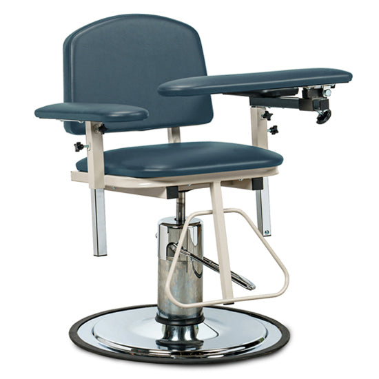 Clinton 6310 H Series, Padded, Blood Drawing Chair  with Padded Arms