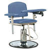 Clinton 6310 H Series, Padded, Blood Drawing Chair  with Padded Arms