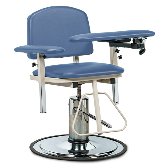 Clinton 6310 H Series, Padded, Blood Drawing Chair  with Padded Arms