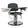 Clinton 6320 H Series, Padded, Blood Drawing Chair with Padded Flip Arm and Drawer
