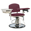 Clinton 6320 H Series, Padded, Blood Drawing Chair with Padded Flip Arm and Drawer