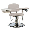 Clinton 6320 H Series, Padded, Blood Drawing Chair with Padded Flip Arm and Drawer