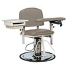 Clinton 6320 H Series, Padded, Blood Drawing Chair with Padded Flip Arm and Drawer