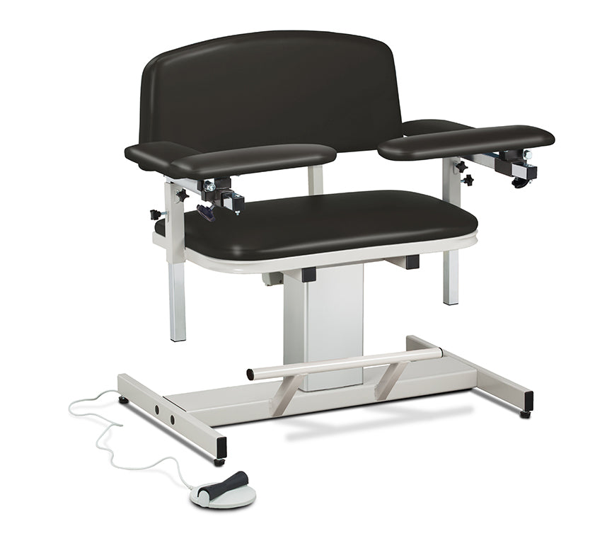 Clinton 6351 Power Series, Extra-Wide, Blood Drawing Chair with Padded Arms