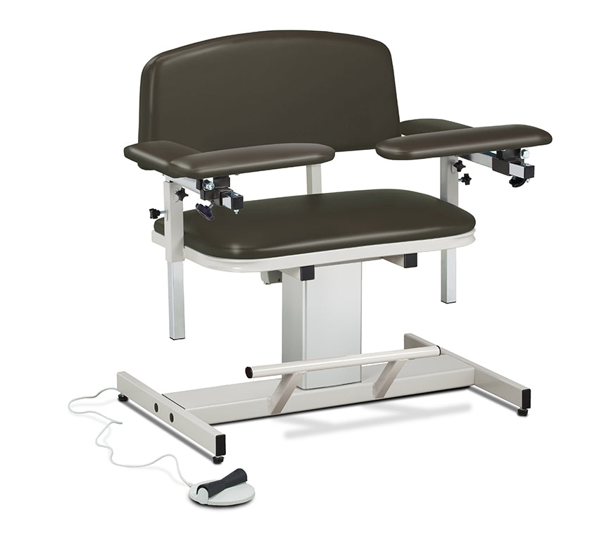 Clinton 6351 Power Series, Extra-Wide, Blood Drawing Chair with Padded Arms