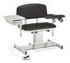 Clinton 6352 Power Series, Extra-Wide, Blood Drawing Chair  with Padded Flip Arm and Drawer