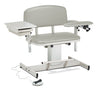 Clinton 6352 Power Series, Extra-Wide, Blood Drawing Chair  with Padded Flip Arm and Drawer