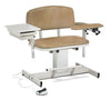 Clinton 6352 Power Series, Extra-Wide, Blood Drawing Chair  with Padded Flip Arm and Drawer