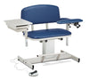 Clinton 6352 Power Series, Extra-Wide, Blood Drawing Chair  with Padded Flip Arm and Drawer