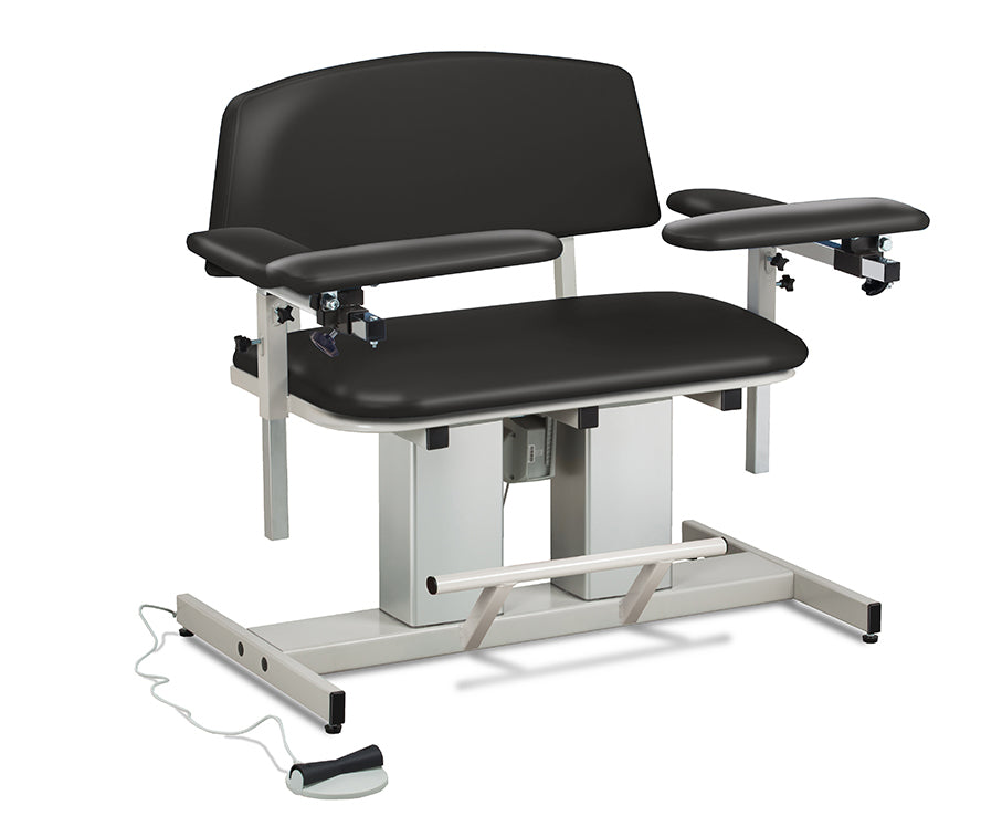 Clinton 6361 Power Series, Bariatric, Blood Drawing Chair with Padded Arms
