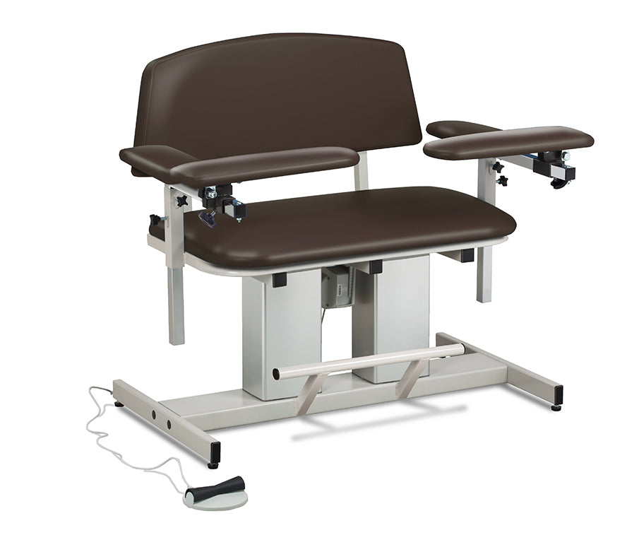 Clinton 6361 Power Series, Bariatric, Blood Drawing Chair with Padded Arms