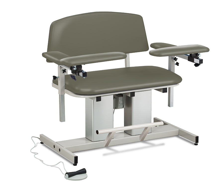 Clinton 6361 Power Series, Bariatric, Blood Drawing Chair with Padded Arms