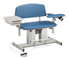 Clinton 6362 Power Series, Bariatric, Blood Drawing Chair with Padded Flip Arm and Drawer
