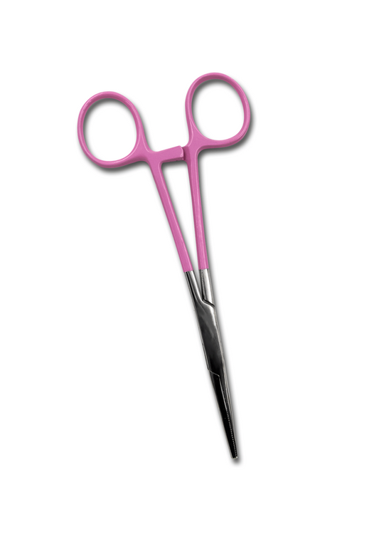 EMI 722 Colormed Kelly Forceps Straight 5 1/2" (Pink)