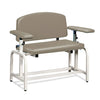 Clinton 66000-2S Lab X Series, Extra-Wide, Blood Drawing Chair with Straight Arms