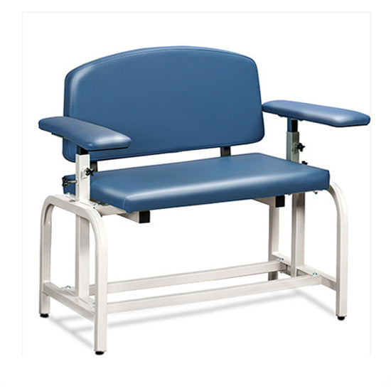 Clinton 66000-2S Lab X Series, Extra-Wide, Blood Drawing Chair with Straight Arms
