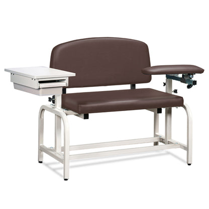 Clinton 66002 Lab X Series, Extra-Wide, Blood Chair with Padded Flip Arm and Drawer