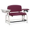 Clinton 66002B Lab X Series, Heavy-Duty, Blood Drawing  Chair with Padded Flip Arm and Drawer