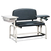 Clinton 66002B Lab X Series, Heavy-Duty, Blood Drawing  Chair with Padded Flip Arm and Drawer