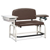 Clinton 66002B Lab X Series, Heavy-Duty, Blood Drawing  Chair with Padded Flip Arm and Drawer