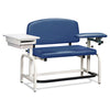 Clinton 66002B Lab X Series, Heavy-Duty, Blood Drawing  Chair with Padded Flip Arm and Drawer