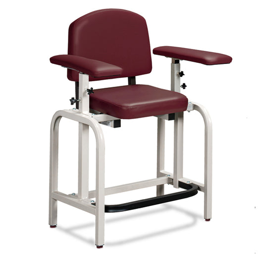 Clinton 66011-S Lab X Series, Extra-Tall, Blood Drawing Chair with Straight Padded Arms