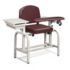 Clinton 66020 Lab X Series, Blood Drawing Chair with Padded Flip Arm and Drawer