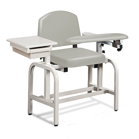 Clinton 66020 Lab X Series, Blood Drawing Chair with Padded Flip Arm and Drawer