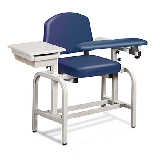 Clinton 66020 Lab X Series, Blood Drawing Chair with Padded Flip Arm and Drawer