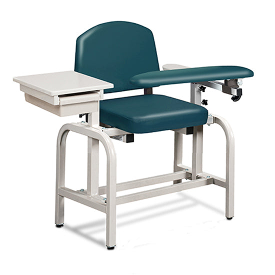 Clinton 66020 Lab X Series, Blood Drawing Chair with Padded Flip Arm and Drawer
