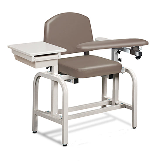 Clinton 66020 Lab X Series, Blood Drawing Chair with Padded Flip Arm and Drawer