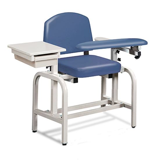 Clinton 66020 Lab X Series, Blood Drawing Chair with Padded Flip Arm and Drawer