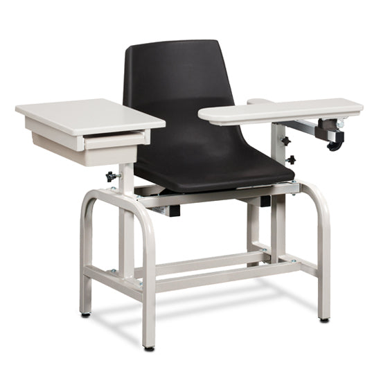Clinton 66029-P Standard Lab Series, Blood Chair with ClintonClean™ Flip Arm and Drawer