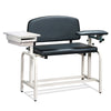 Clinton 66092 Lab X Series, Extra-Wide /Extra-Tall, Blood Chair/ Padded Flip Arm and Drawer